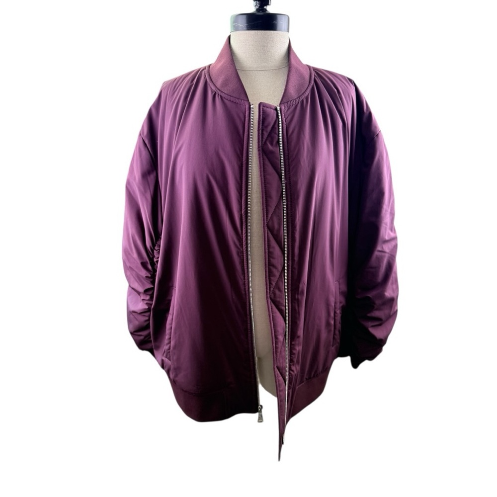 Express Deep Purple Bomber Jacket - image 4